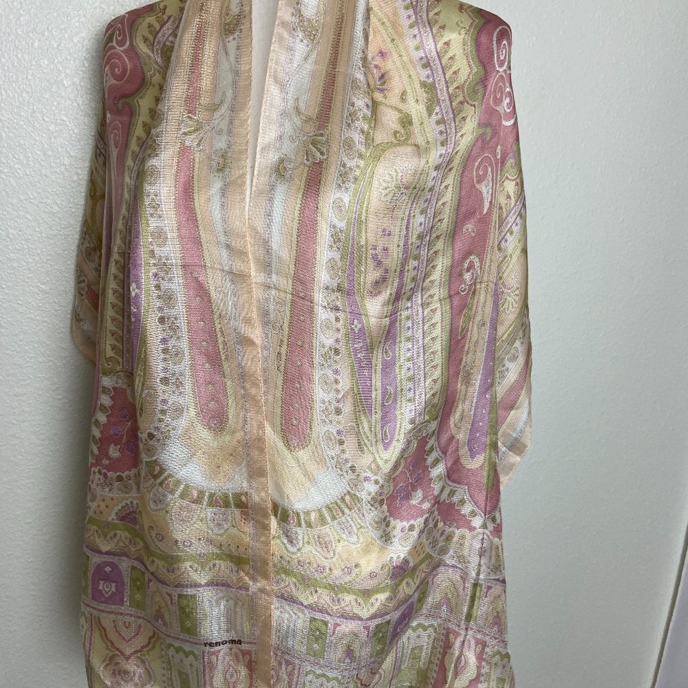 Renoma Silk Scarf 21" x 70"